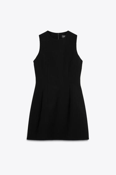 ZW COLLECTION SHORT VOLUMINOUS DRESS - Black by Zara