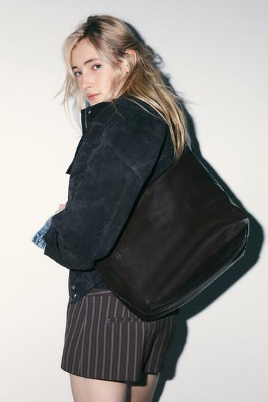 MAXI SHOPPER BAG - Brown by Zara