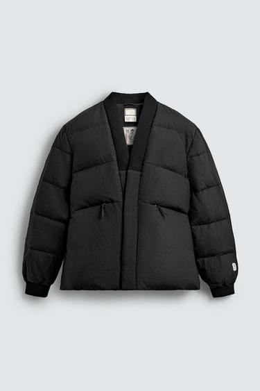 SR_A KIMONO PUFFER JACKET - Black by Zara