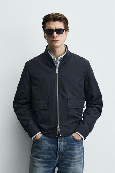 WATER-REPELLENT TECHNICAL OVERSHIRT - Blue by Zara