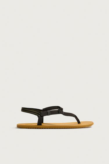 STRAPPY SANDALS - Yellow by Zara