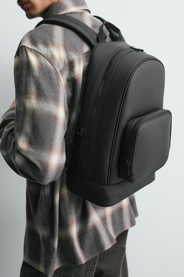 TEXTURED BACKPACK - Black by Zara