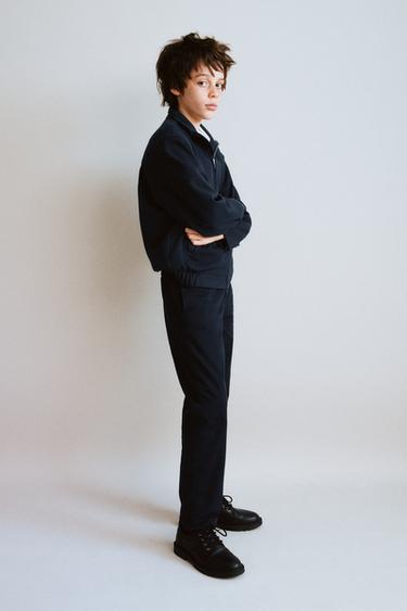 COMFORT BOMBER JACKET - Navy blue by Zara