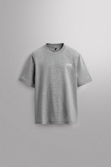 COTTON TRAINING T-SHIRT - Grey marl by Zara