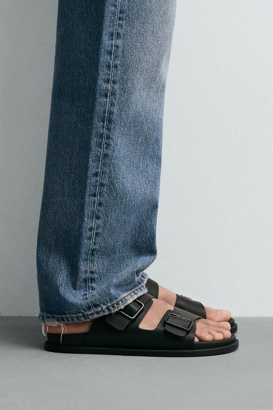 DOUBLE-STRAP SANDALS - Black by Zara - Image 0