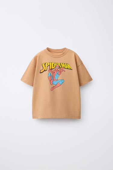 SPIDER-MAN © MARVEL PRINT T-SHIRT - Light brown by Zara