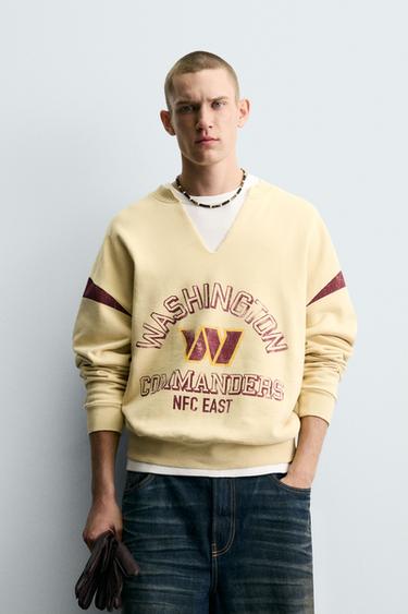 NFL WASHINGTON COMMANDERS OPEN NECK SWEATSHIRT - Ecru by Zara