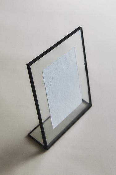 RECTANGULAR STRUCTURE PHOTO FRAME - Black by Zara