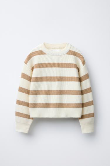 STRIPED KNIT SWEATER - Stripes by Zara - Image 0