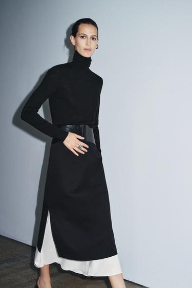 100% EXTRA SOFT WOOL JUMPER - Black by Zara