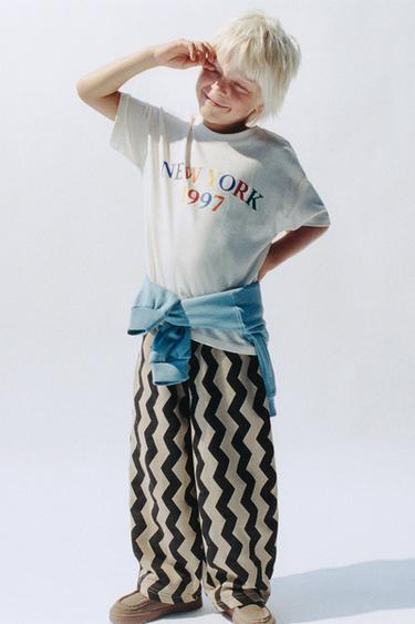 SLOGAN PRINT T-SHIRT - Ecru by Zara