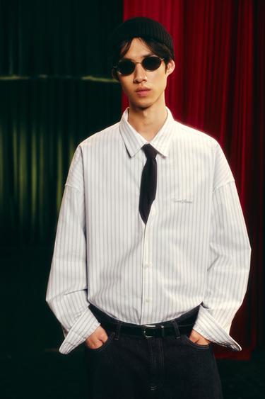 EMBROIDERED STRIPED SHIRT - Stripes by Zara