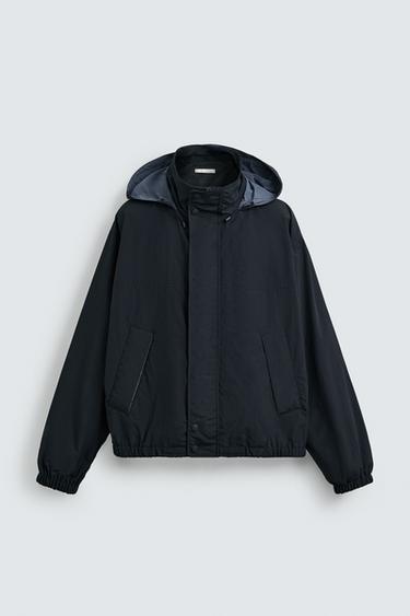 WATER-REPELLENT TECHNICAL JACKET - Navy blue by Zara - Image 0