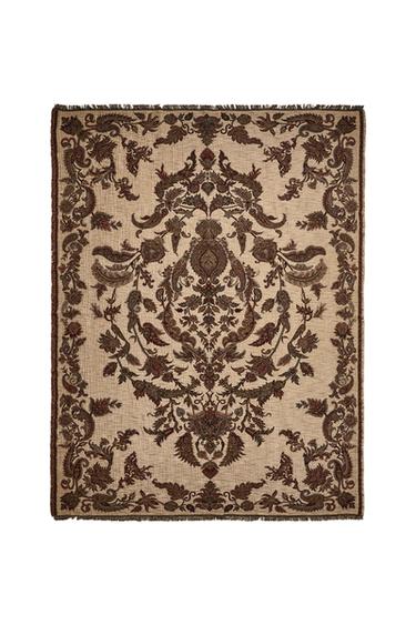 JACQUARD THROW - Light beige by Zara