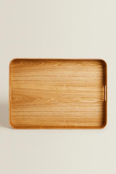 LARGE NON-SLIP TRAY - Light beige by Zara - Image 0