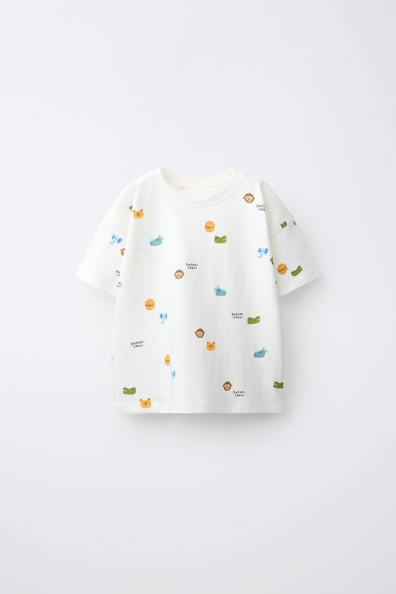 PRINTED T-SHIRT - White by Zara - Image 0