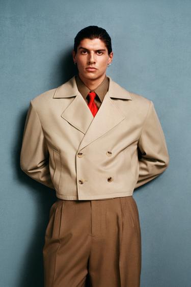 SHORT BOXY FIT TRENCH COAT WILLY CHAVARRIA X ZARA - Sand by Zara