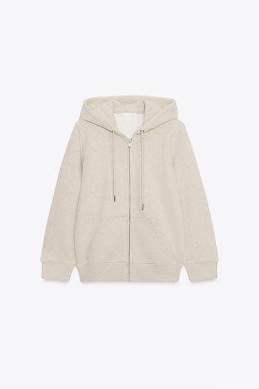 HOODIE - Tan marl by Zara