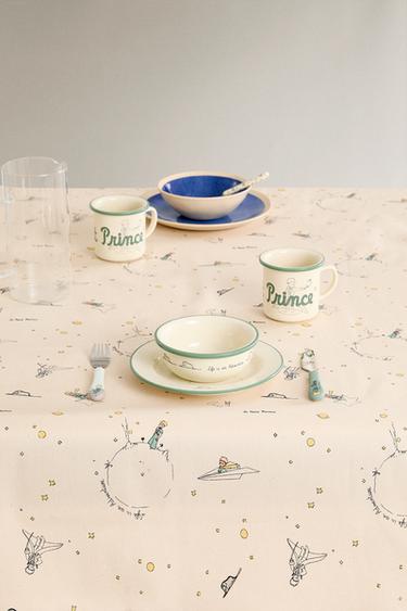LE PETIT PRINCE CHILDREN’S RESIN-COATED TABLECLOTH - Cream by Zara - Image 0