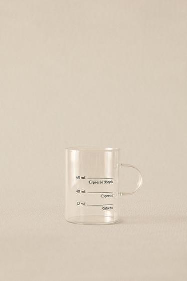 BOROSILICATE GLASS MUG WITH TRANSFER - 990 by Zara