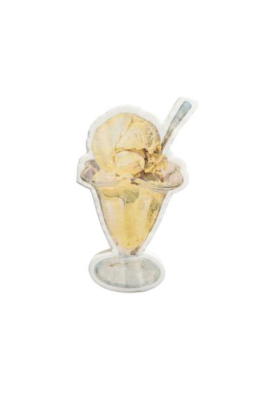 PACK OF ICE CREAM CUP PAPER NAPKINS (PACK OF 20) - Yellow by Zara