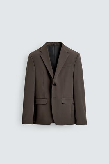 COMFORT SUIT BLAZER - Brown / Taupe by Zara