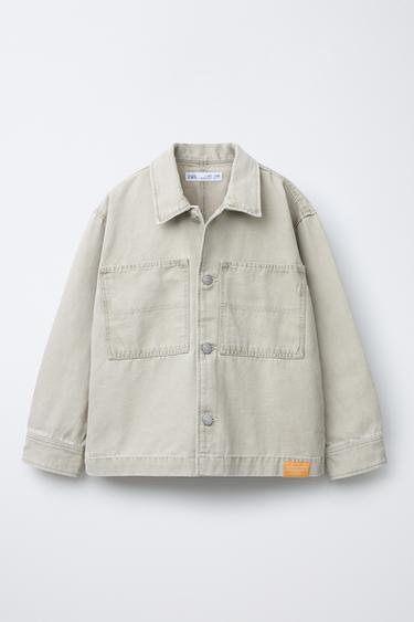 CANVAS OVERSHIRT - Sand by Zara - Image 0