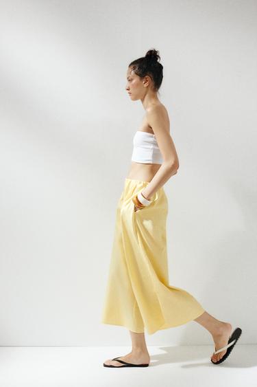CULOTTES - Yellow by Zara