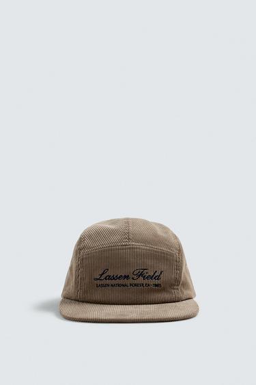 CORDUROY FLAT PEAK CAP - Beige by Zara