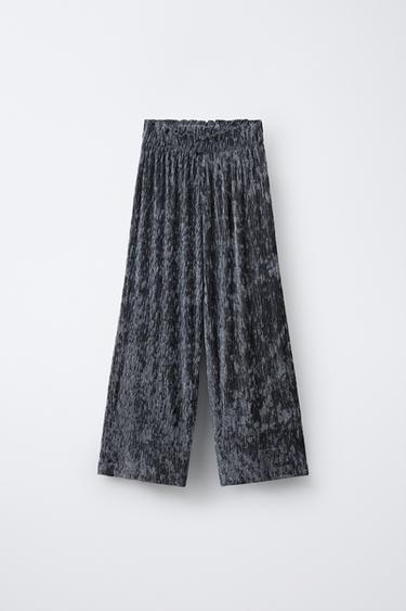VELVET CULOTTES - Grey by Zara