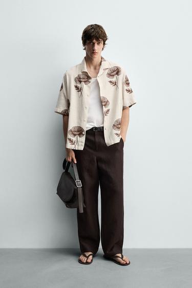 FLORAL EMBROIDERY SHIRT - Ecru by Zara