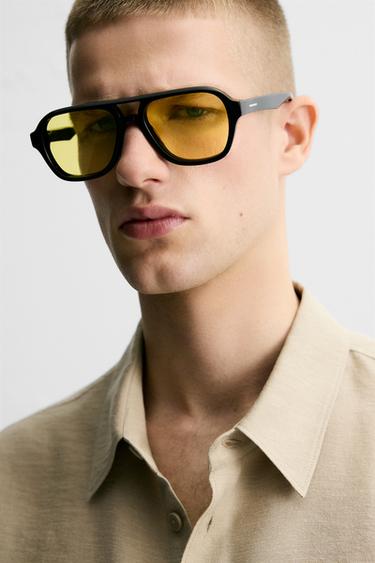 SQUARE SUNGLASSES - Black by Zara - Image 0
