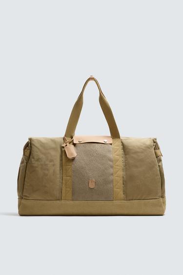 FABRIC TOTE BAG X SR_A - Sand Brown by Zara