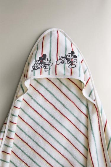 MICKEY & MINNIE ©DISNEY VELOUR HOODED TOWEL - Yellow by Zara
