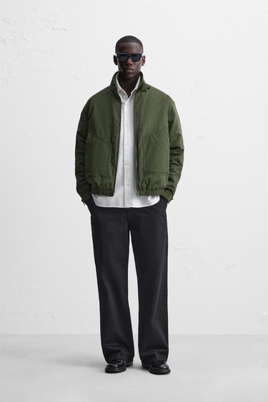 PADDED JACKET - Khaki by Zara - Image 0