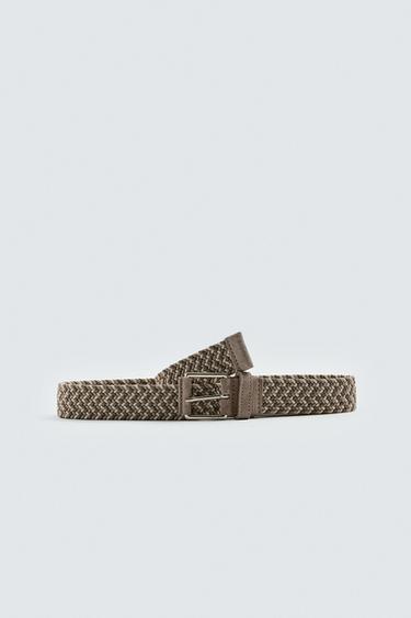 BRAIDED STRETCH BELT - camel by Zara - Image 0