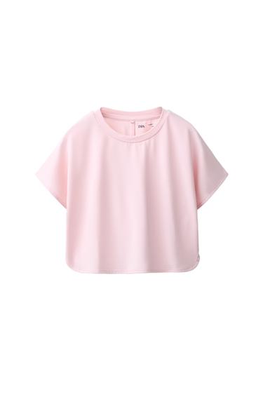 SPORTY FLOWING MODAL BLEND T-SHIRT - Pink by Zara