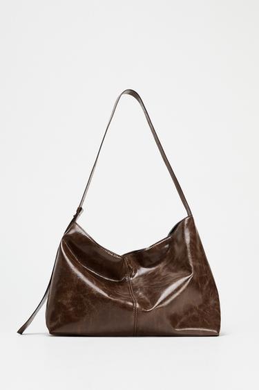 SHOPPER BAG - Dark tan by Zara