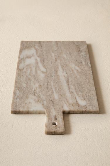 MARBLE CHOPPING BOARD WITH HANDLE - Greyish by Zara