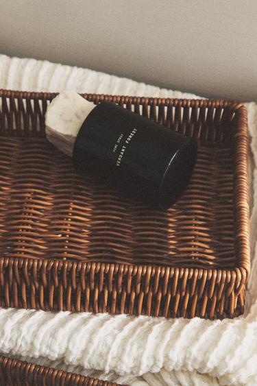 RECTANGULAR RECYCLED PLASTIC BASKET - Brown by Zara