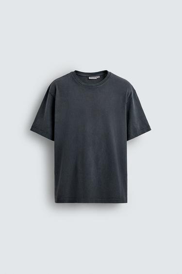 HEAVYWEIGHT SHORT SLEEVE T-SHIRT - Anthracite grey by Zara
