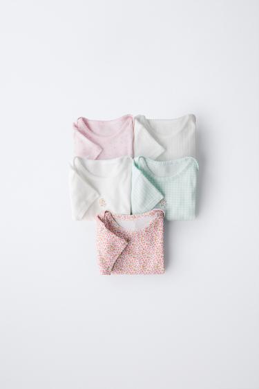 5-PACK OF PATCHWORK BODYSUITS - Multicoloured by Zara - Image 0
