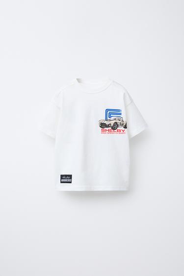 CARROLL SHELBY ® RACING TEAM PRINT T-SHIRT - White by Zara