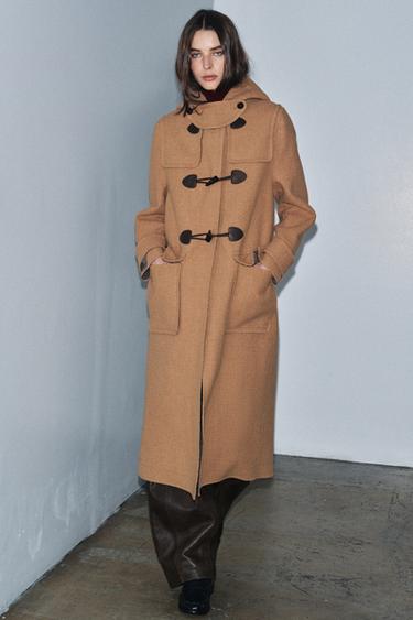 LIMITED EDITION WOOL BLEND COAT - camel by Zara
