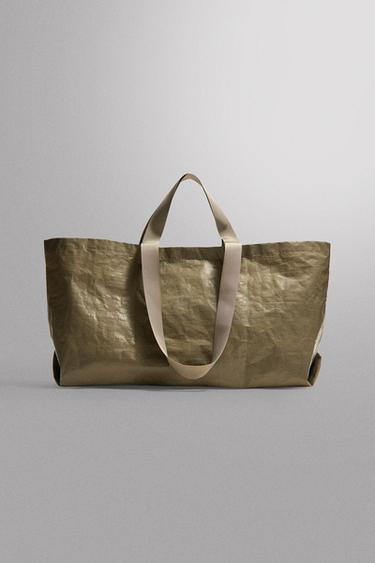 TOTE BAG - Taupe grey by Zara