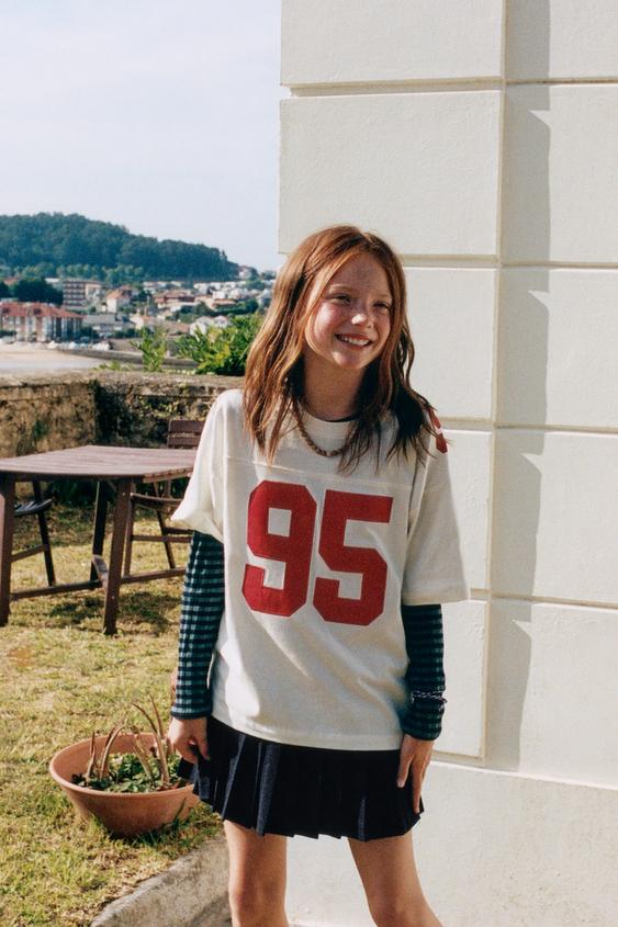 NUMBER PATCH T-SHIRT - Ecru by Zara - Image 0