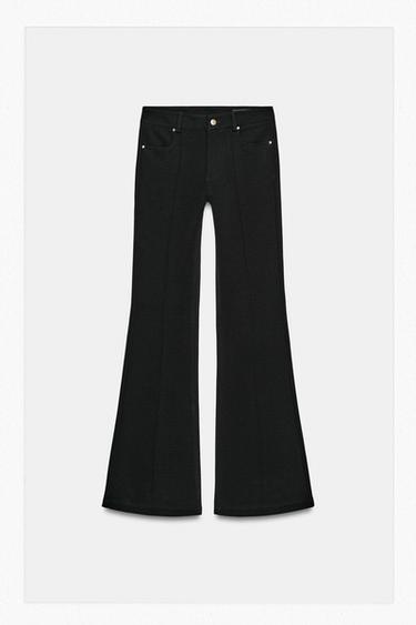 Z.06 FLARE FIT HIGH-WAIST FULL LENGTH JEANS - Black by Zara