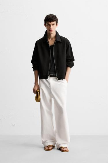 ZIP-UP OVERSHIRT - Black by Zara