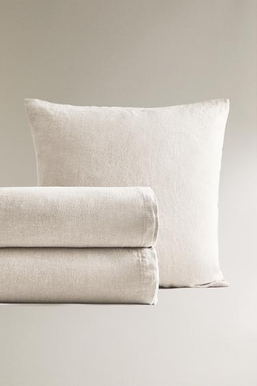WASHED LINEN BEDSPREAD (400 GXM²) - Oyster-white by Zara - Image 0