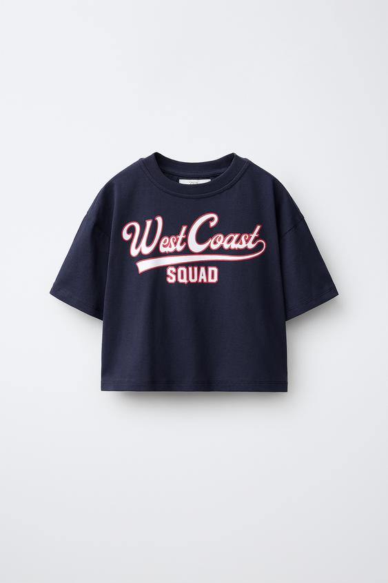 VARSITY PRINT T-SHIRT - Navy blue by Zara - Image 0